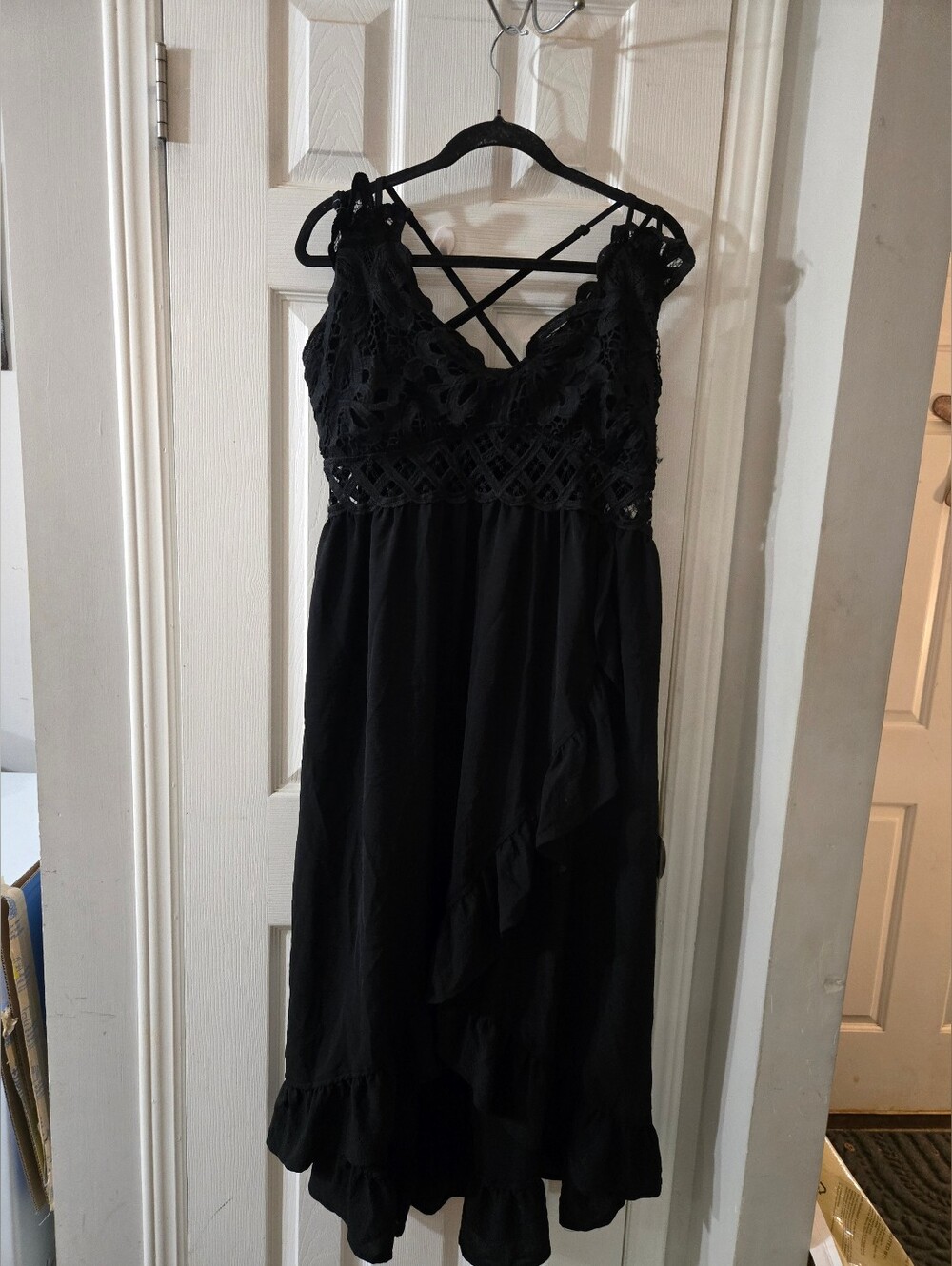 3x black Shein dress